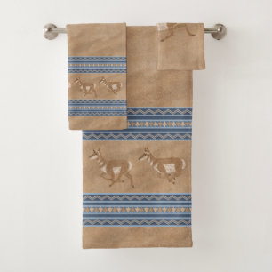 Southwest Pronghorn Antelope Herd Bath Towel Set