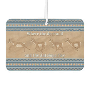 Southwest Pronghorn Antelope Herd Personalised Car Air Freshener