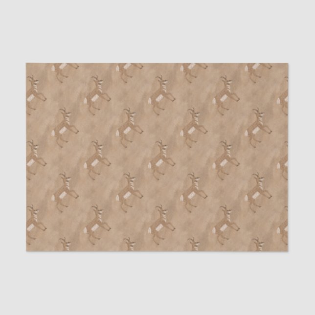 Southwest Pronghorn Antelope Tissue Paper (Front)