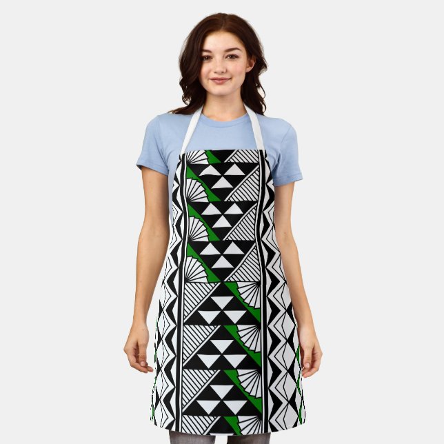 Southwest Rain and Sun in Green Apron (Worn)