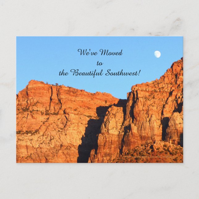 Southwest Red Rocks, New Address Announcement (Front)