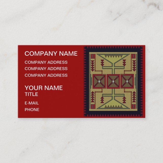 Southwest Retro Business Card (Front)