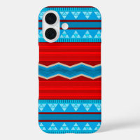 Southwest River Canyon Geometric Red Turquoise