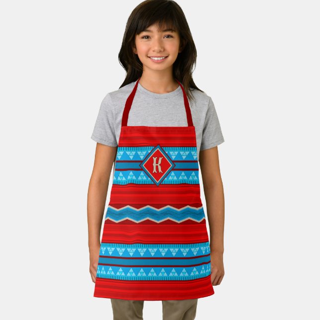 Southwest River Canyon Red Turquoise Monogram Sm Apron (Insitu)
