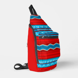 Southwest River Canyon Red Turquoise Personalised Sling Bag