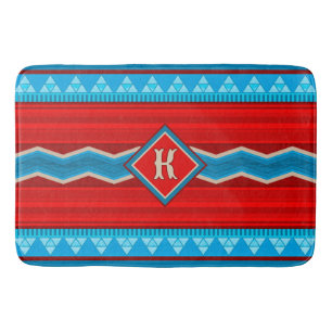 Southwest River Canyon Red Turquoise Personalized Bath Mat