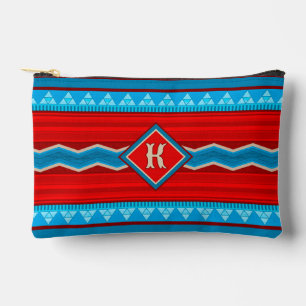 Southwest River Canyon Red Turquoise Sm Monogram Accessory Pouch