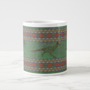 Southwest Roadrunner Sagebrush Green Large Coffee Mug