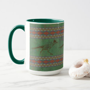 Southwest Roadrunner Sagebrush Green Mug