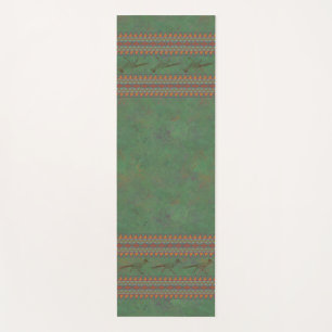 Southwest Roadrunner Sagebrush Green Yoga Mat