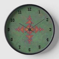 Southwest Sagebrush Green Geometric Design Framed
