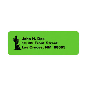 Southwest Saguaro Cactus Siesta Address Labels
