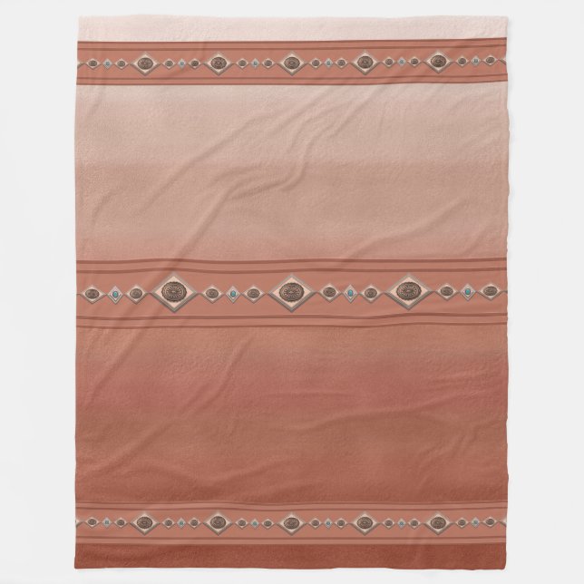 Southwest Sandstone Canyon Fleece Blanket (Front)