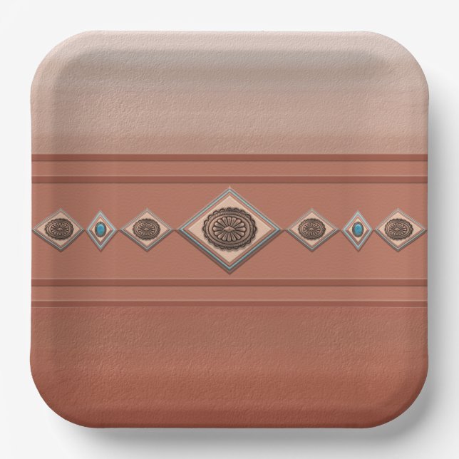 Southwest Sandstone Canyon Paper Plate (Front)