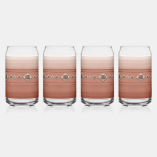 Southwest Sandstone Canyon with Coppery Conchos Can Glass