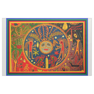 Southwest Shaman Huichol Ritual Designer Fabric
