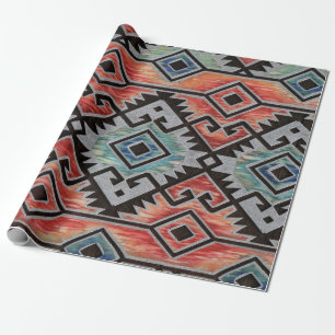 Southwest Silver Wrapping Paper