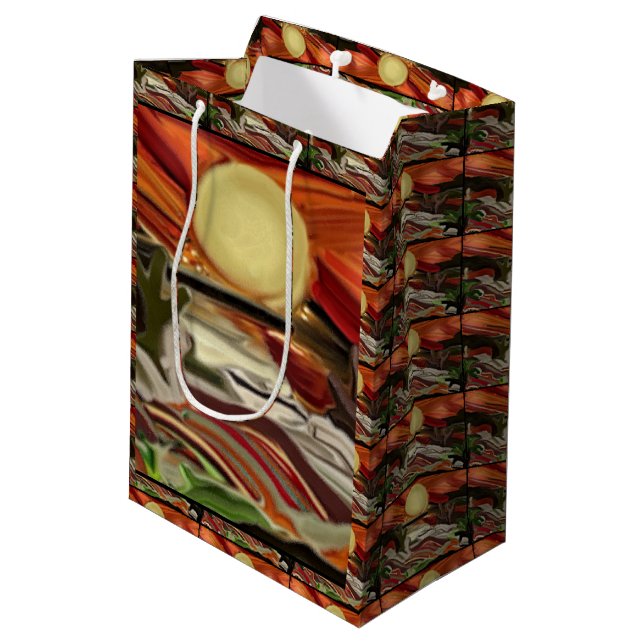 Southwest Skies Medium Gift Bag (Back Angled)
