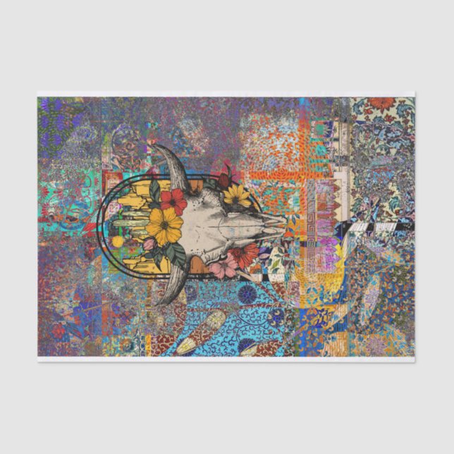 Southwest Skull Tissue Paper (Front)