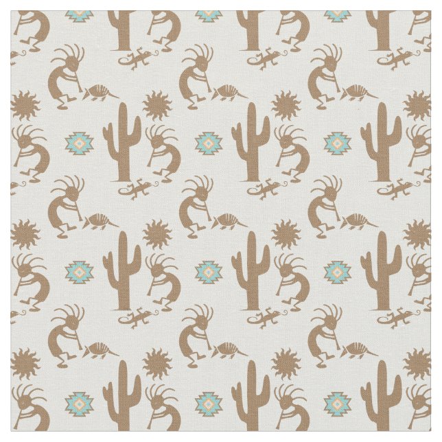 Southwest Soft Pastels Small Print Fabric (Close Up)