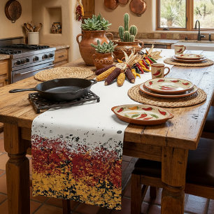 Southwest splatter long table runner