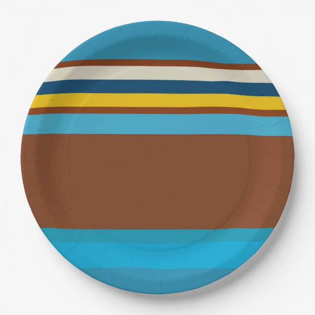 Southwest Stripes 12 Paper Plate (Front)