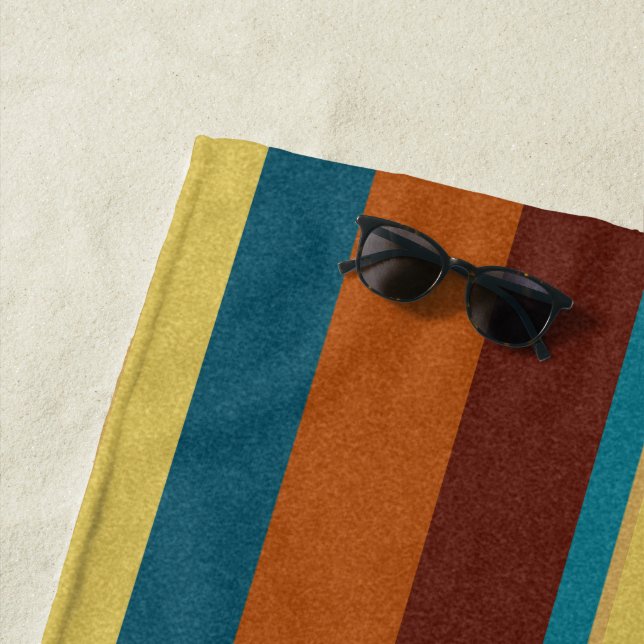 Southwest Stripes 13 Beach Towel (In Situ)