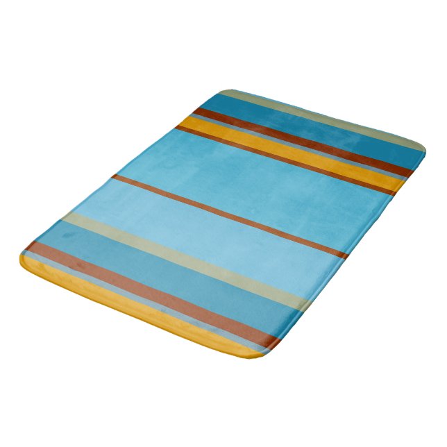 Southwest Stripes 15 Bath Mat (Angled)
