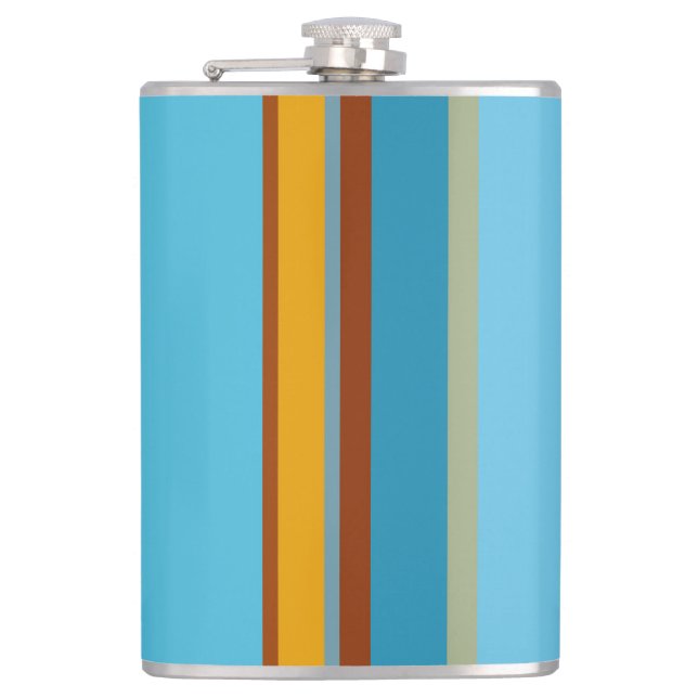 Southwest Stripes 15 Hip Flask (Front)