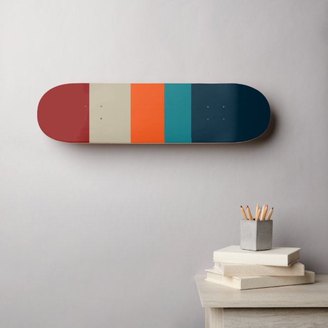 Southwest Stripes 17 Skateboard (Wall Art (Horz))