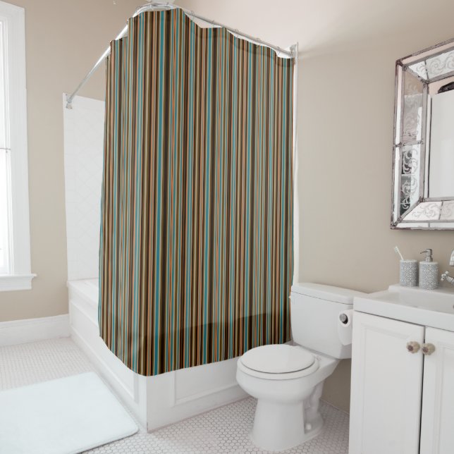 Southwest Stripes 20 Shower Curtain (In Situ)