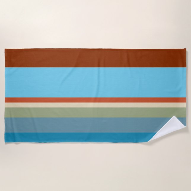 Southwest Stripes 23 Beach Towel (Front)