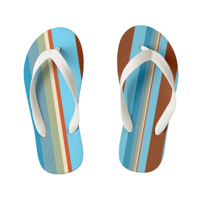 Southwest Stripes 23 Kid's Flip Flops (Footbed)