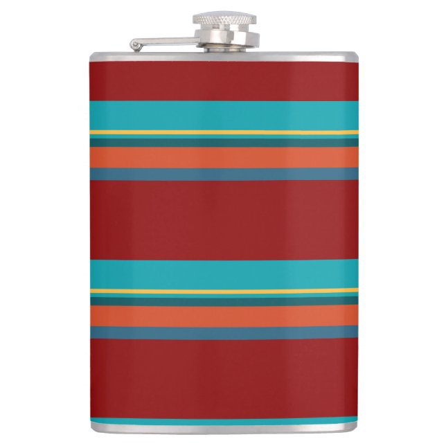 Southwest Stripes 24 Hip Flask (Front)