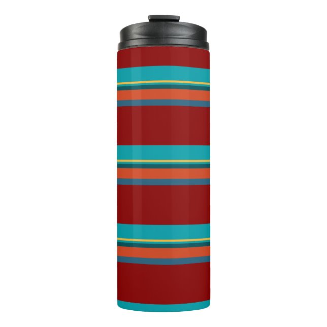 Southwest Stripes 24 Thermal Tumbler (Front)