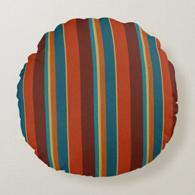 Southwest Stripes 29  Round Cushion (Front)