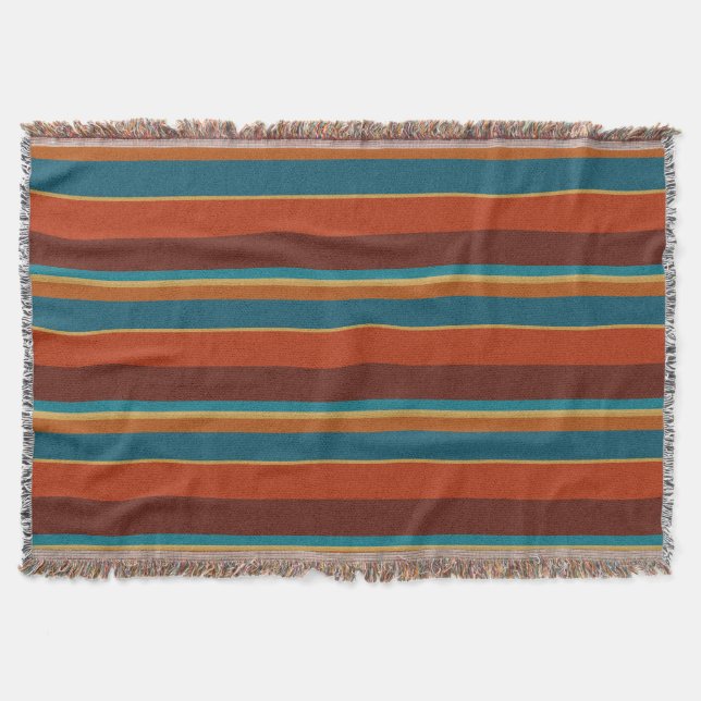 Southwest Stripes 29  Throw Blanket (Front)