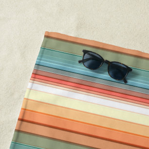 Southwest Stripes Muted Colour Beach Towel