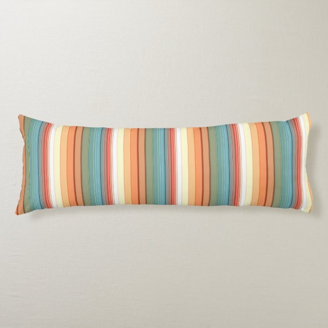 Southwest Stripes Muted Colour Body Cushion (Front)