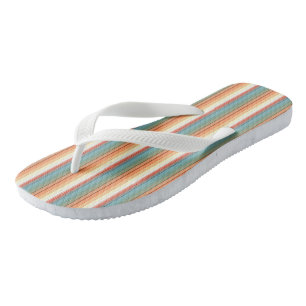 Southwest Stripes Muted Colour Flip Flops