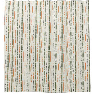 Southwest Stripes Tribal Boho  Shower Curtain