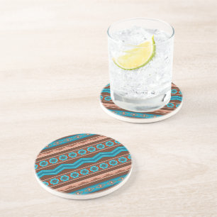 Southwest Style Geometric Cameron Gorge Design Coaster