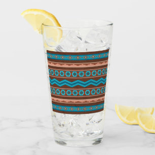 Southwest Style Geometric Cameron Gorge Design Glass