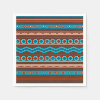 Southwest Style Geometric Cameron Gorge Design Napkin