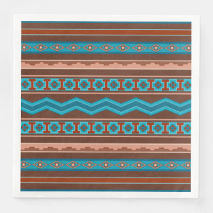 Southwest Style Geometric Cameron Gorge Design Napkin