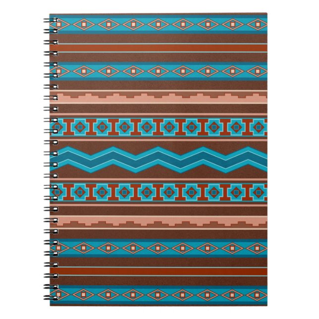 Southwest Style Geometric Cameron Gorge Design Notebook (Front)