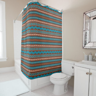 Southwest Style Geometric Cameron Gorge Design Shower Curtain