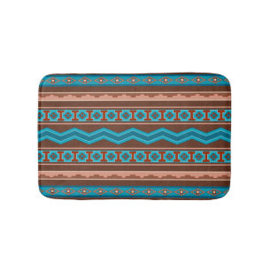Southwest Style Geometric Cameron Gorge Design Sm Bath Mat
