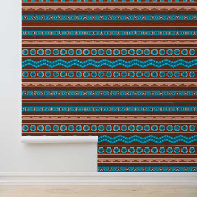 Southwest Style Geometric Cameron Gorge Design Wallpaper (Application)