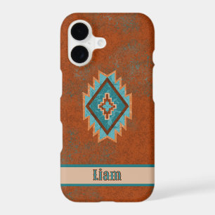 Southwest Style Geometric Diamond Personalized